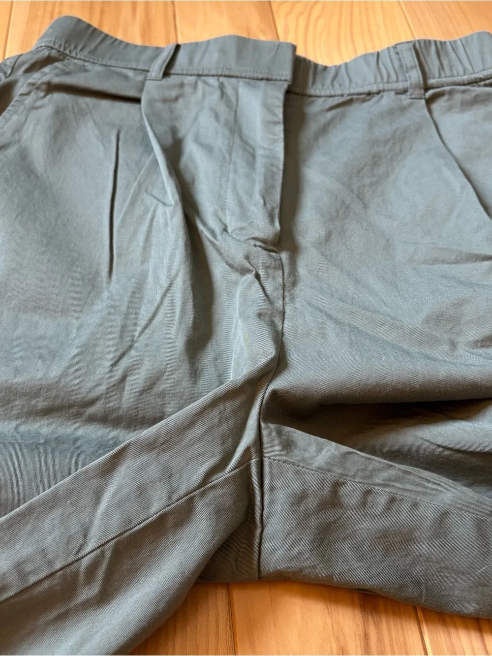 J. Crew Green High Rise Cotton Pants
